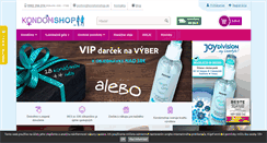 Desktop Screenshot of kondomshop.sk