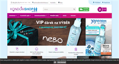 Desktop Screenshot of kondomshop.cz
