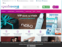 Tablet Screenshot of kondomshop.cz
